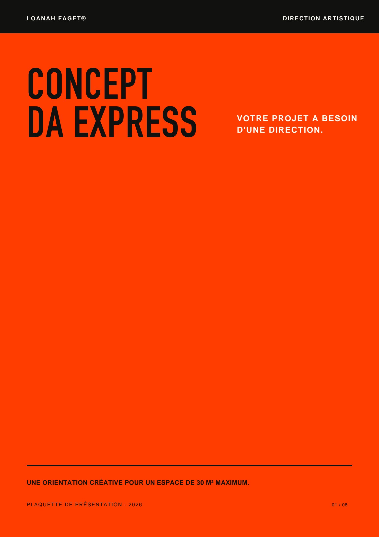 Couverture de la plaquette Concept DA Express